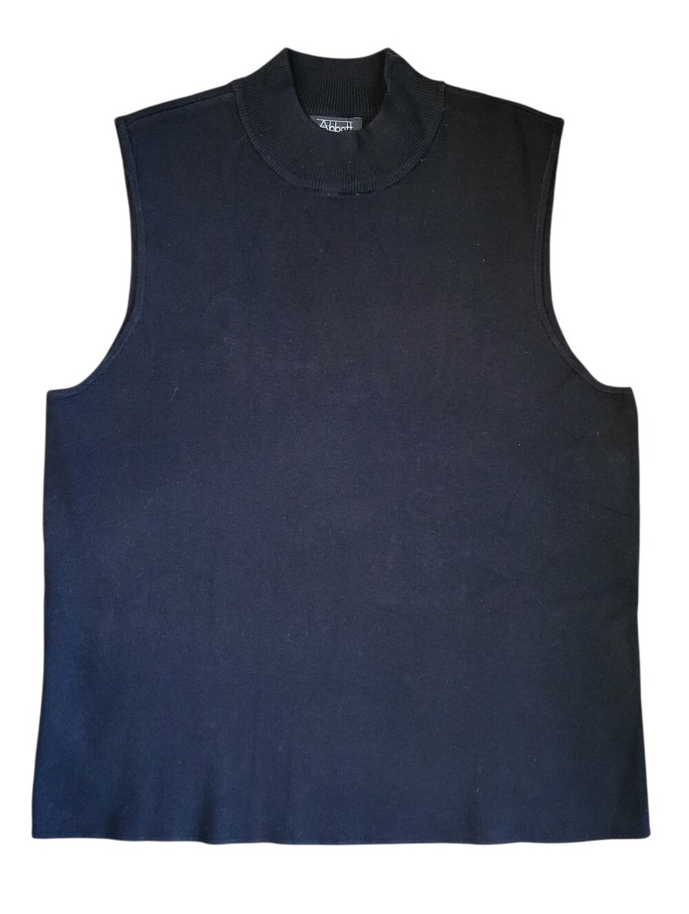 NWT Abbott Elementary Black Mock Neck Sweater Vest Size XL